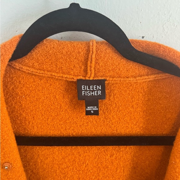Eileen Fisher Wool Orange Jacket - Picture 4 of 9